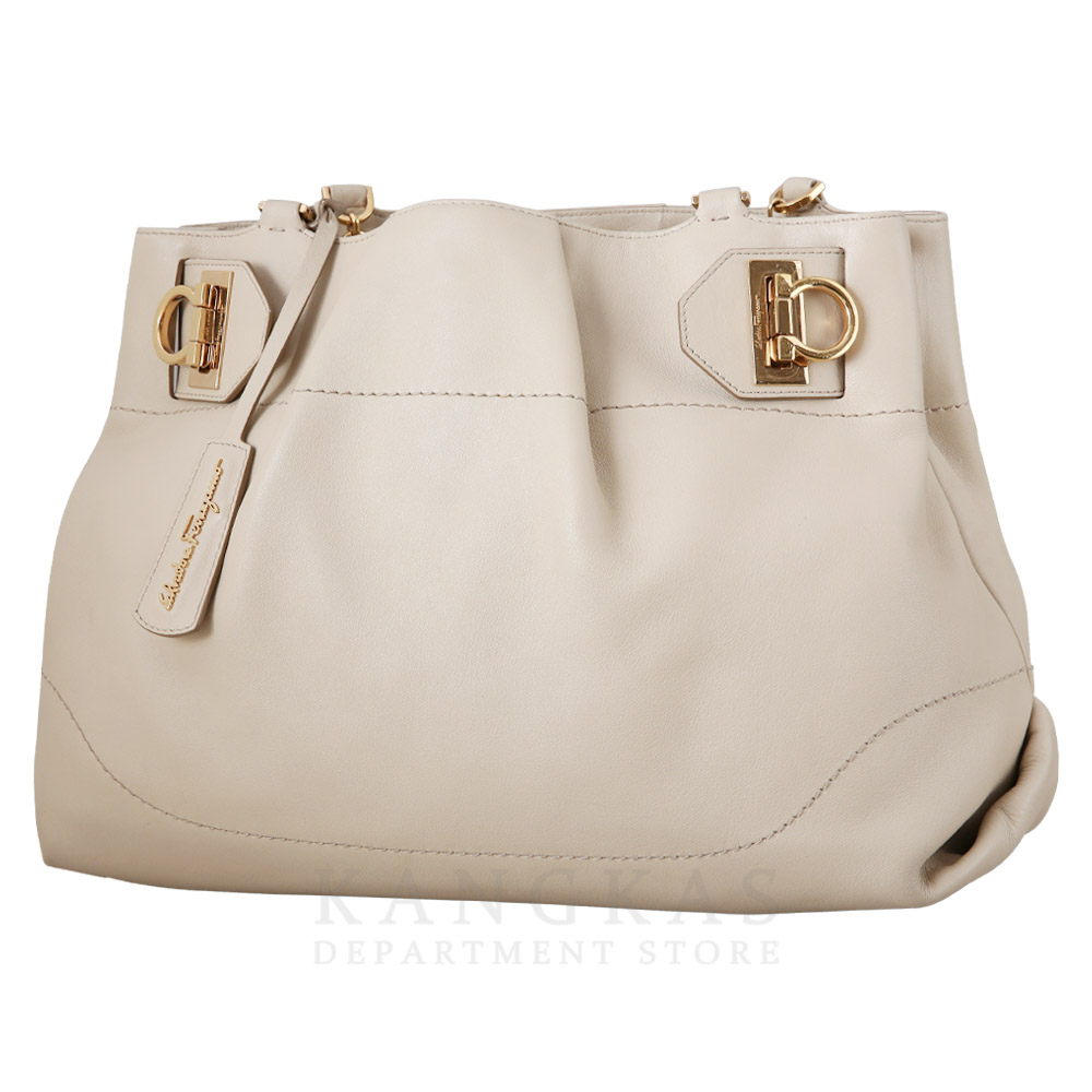 FERRAGAMO(USED)페레가모 간치니 버클 체인 토트백
